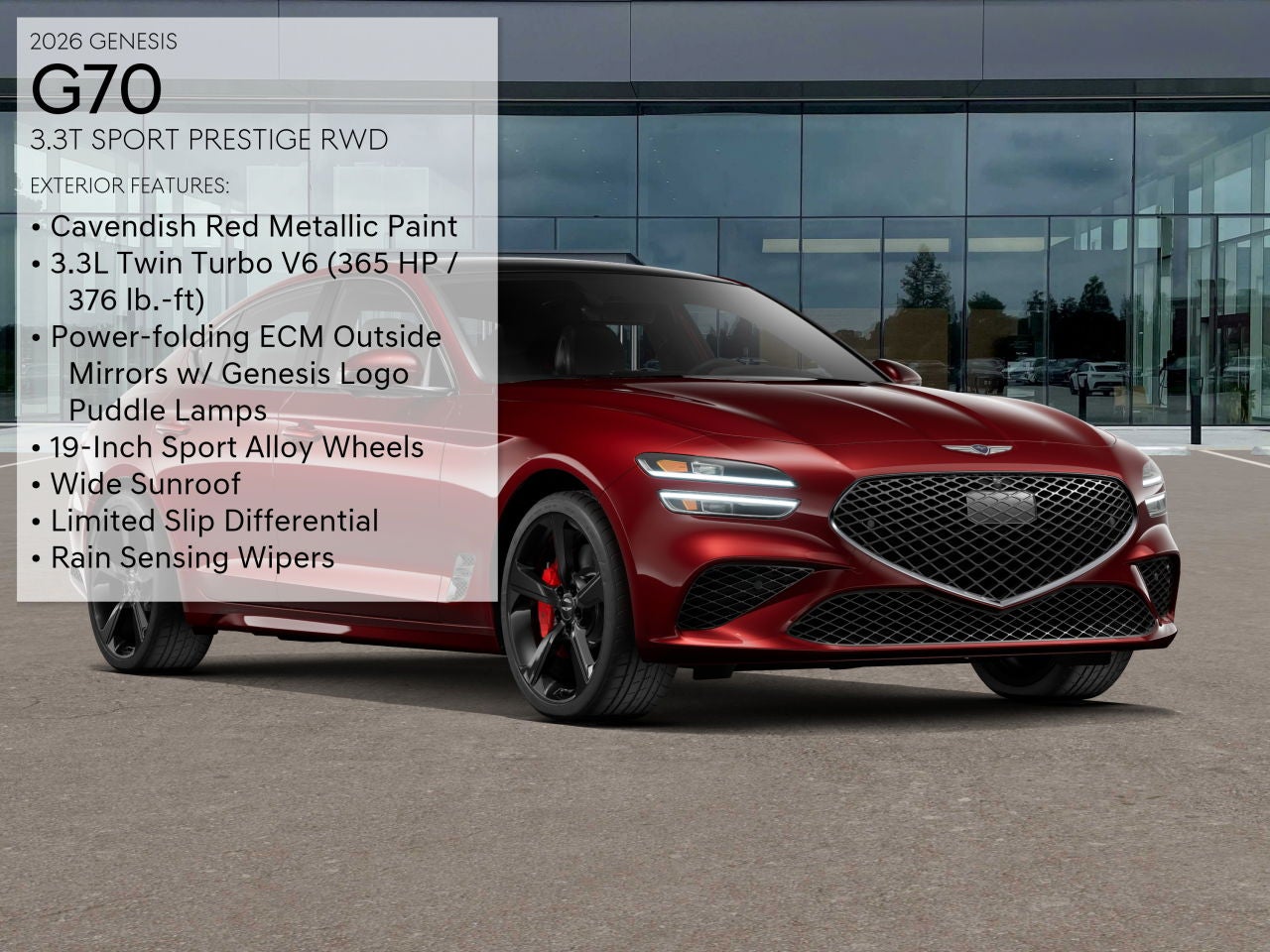 2026 Genesis G70 3.3T SPORT PRESTIGE