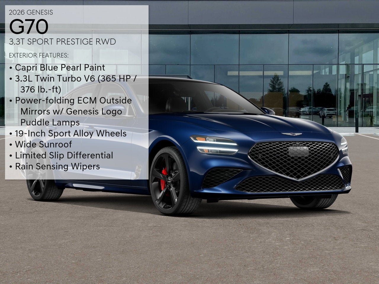 2026 Genesis G70 3.3T SPORT PRESTIGE