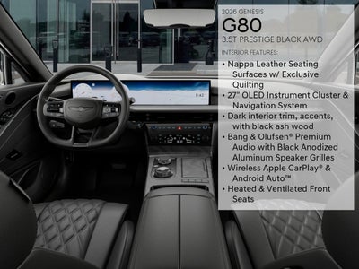 2026 Genesis G80 3.5T