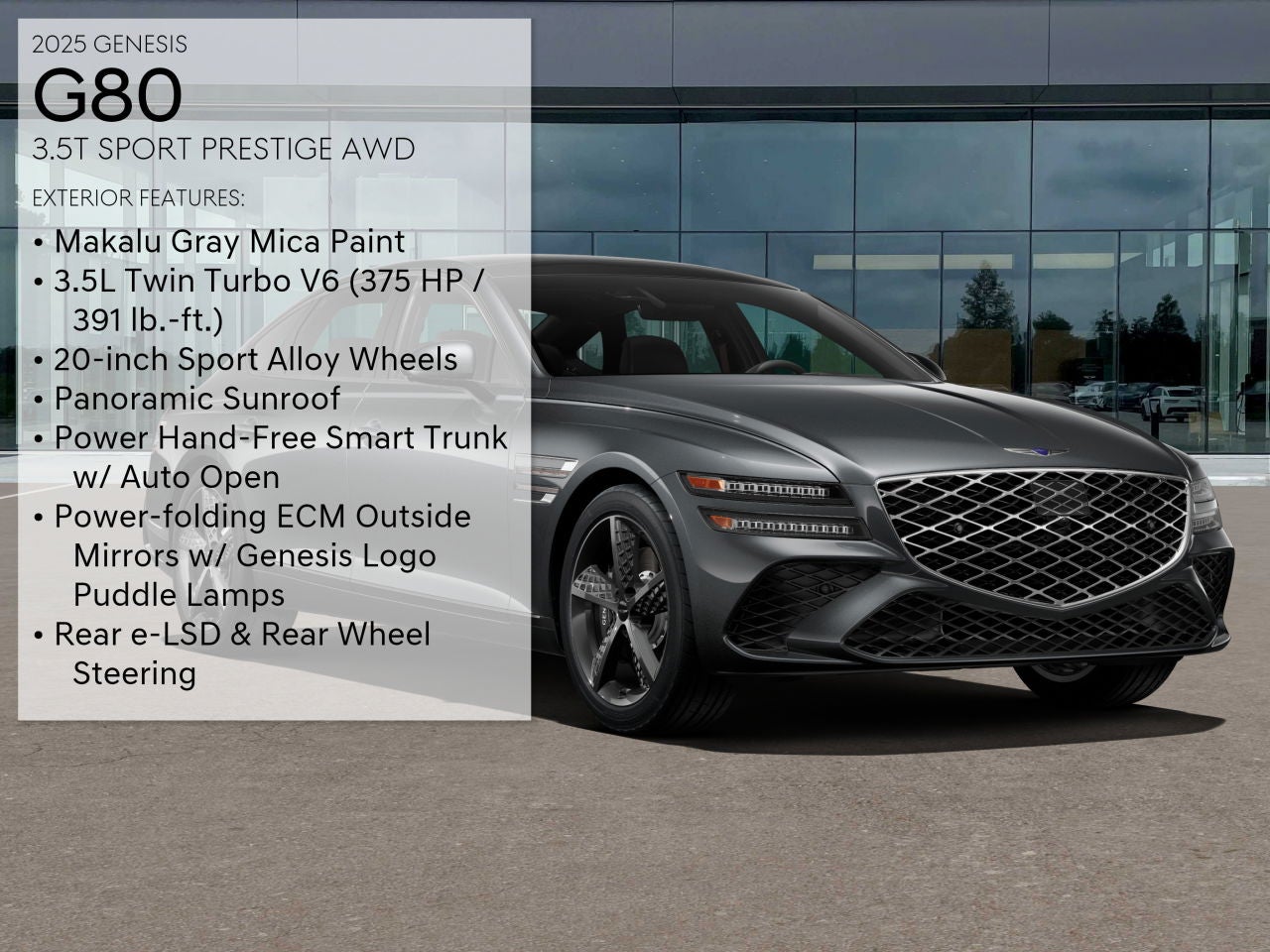 2025 Genesis G80 3.5T SPORT PRESTIGE