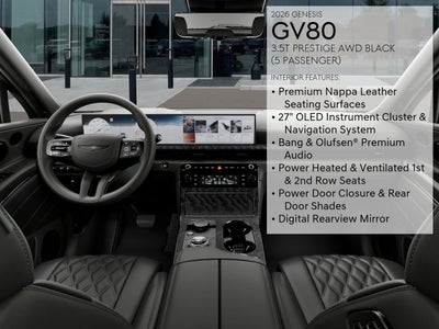 2026 Genesis GV80 3.5T PRESTIGE BLACK