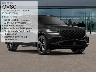2026 Genesis GV80 3.5T PRESTIGE BLACK