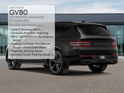 2026 Genesis GV80 3.5T PRESTIGE BLACK