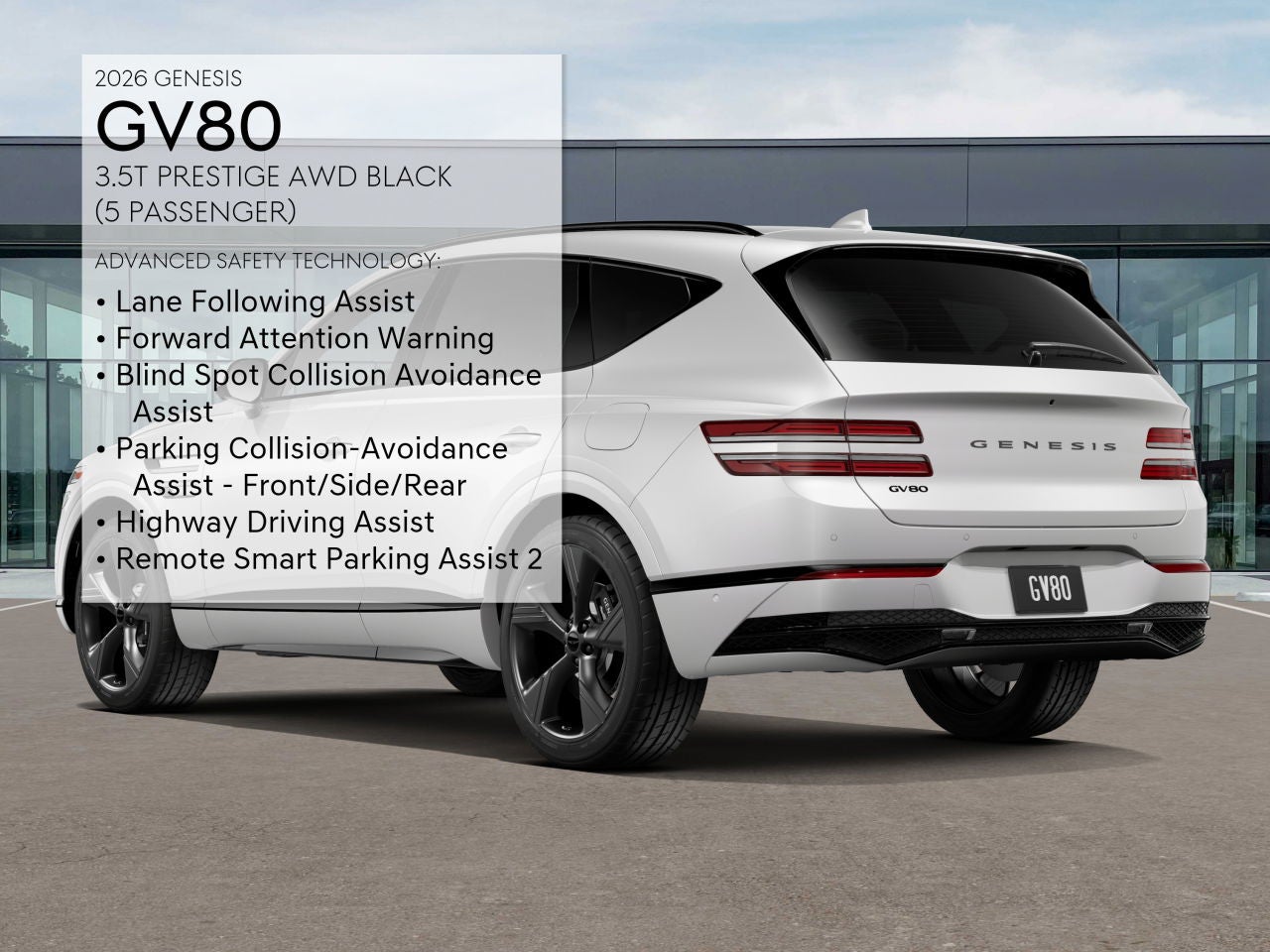 2026 Genesis GV80 3.5T PRESTIGE BLACK