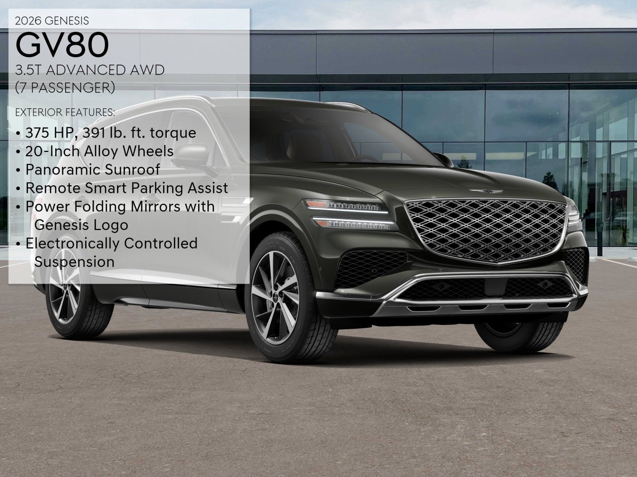 2026 Genesis GV80 3.5T ADVANCED
