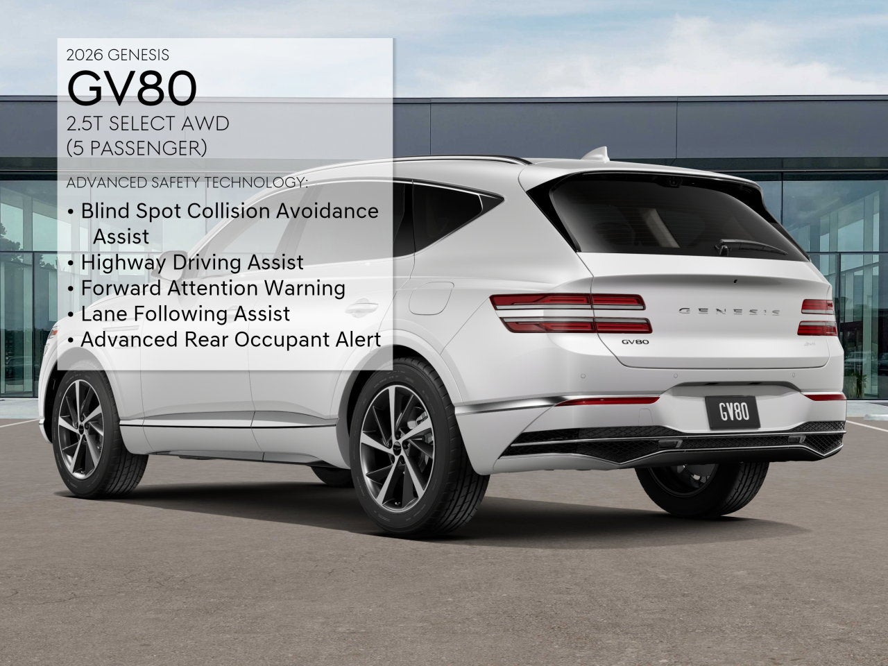 2026 Genesis GV80 2.5T SELECT