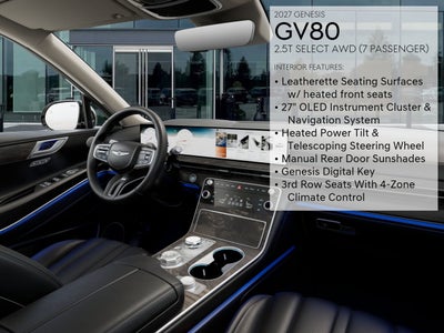 2027 Genesis GV80 2.5T SELECT