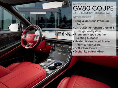 2027 Genesis GV80 Coupe 3.5T E-SC MHEV PRESTIGE