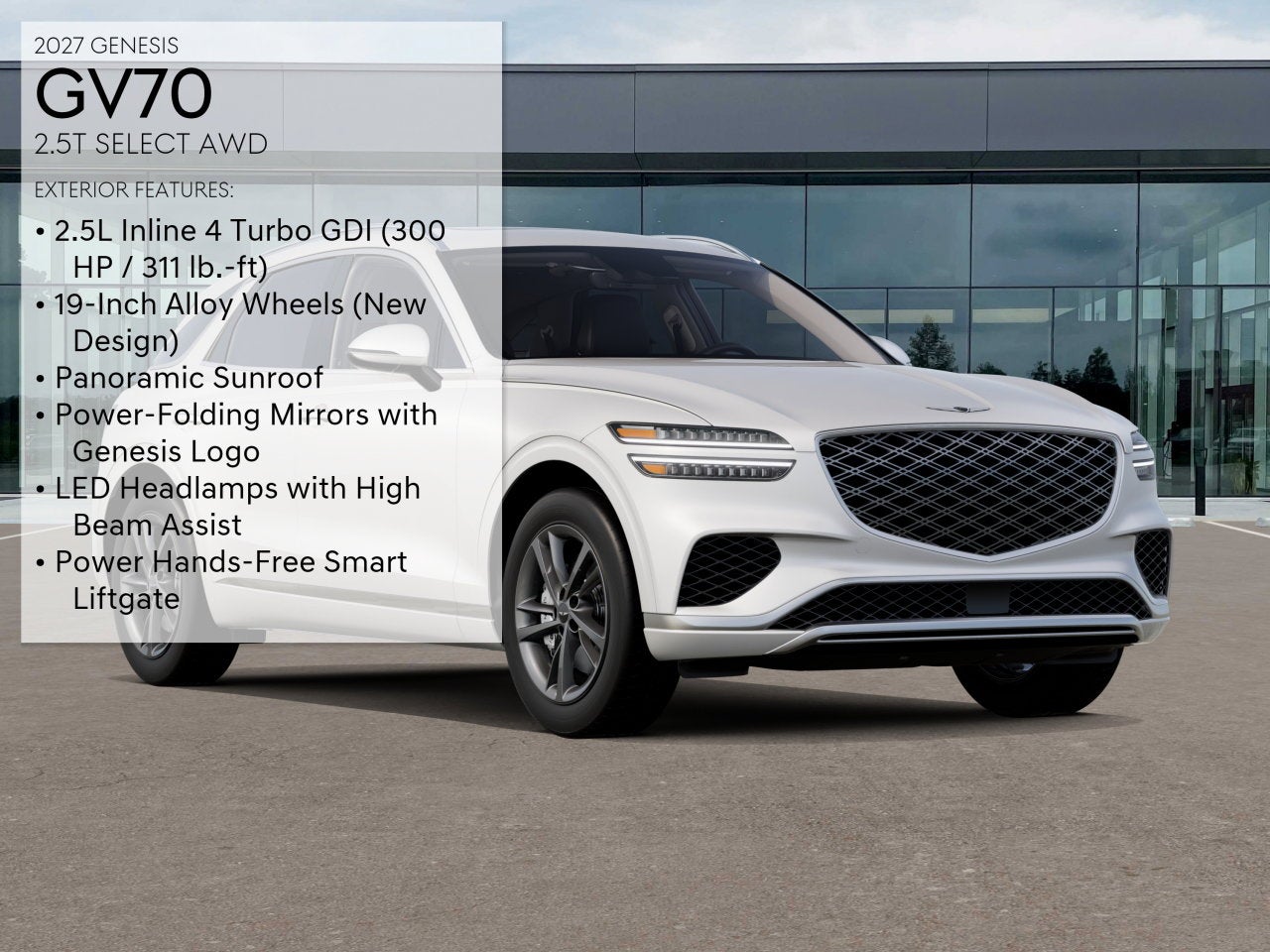 2027 Genesis GV70 2.5T SELECT