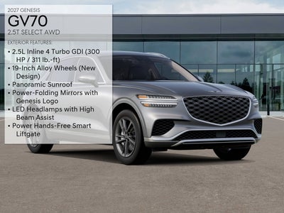 2027 Genesis GV70 2.5T SELECT
