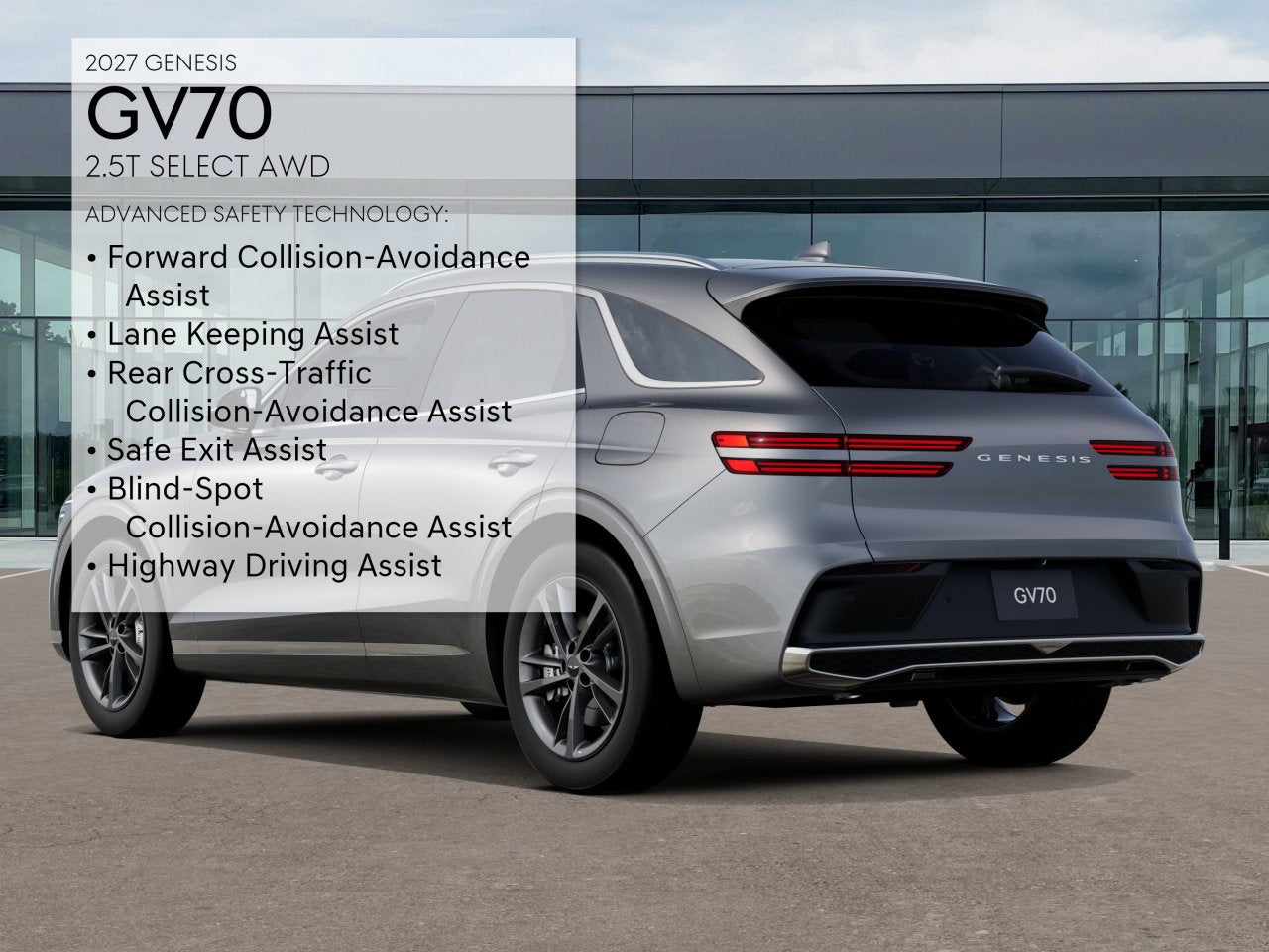 2027 Genesis GV70 2.5T SELECT