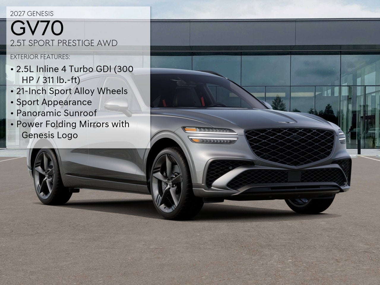 2027 Genesis GV70 2.5T SPORT PRESTIGE