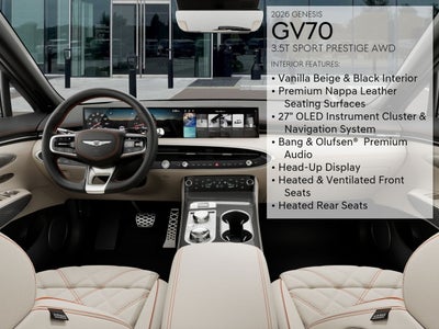 2026 Genesis GV70 3.5T SPORT PRESTIGE