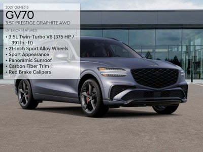 2027 Genesis GV70 3.5T PRESTIGE GRAPHITE