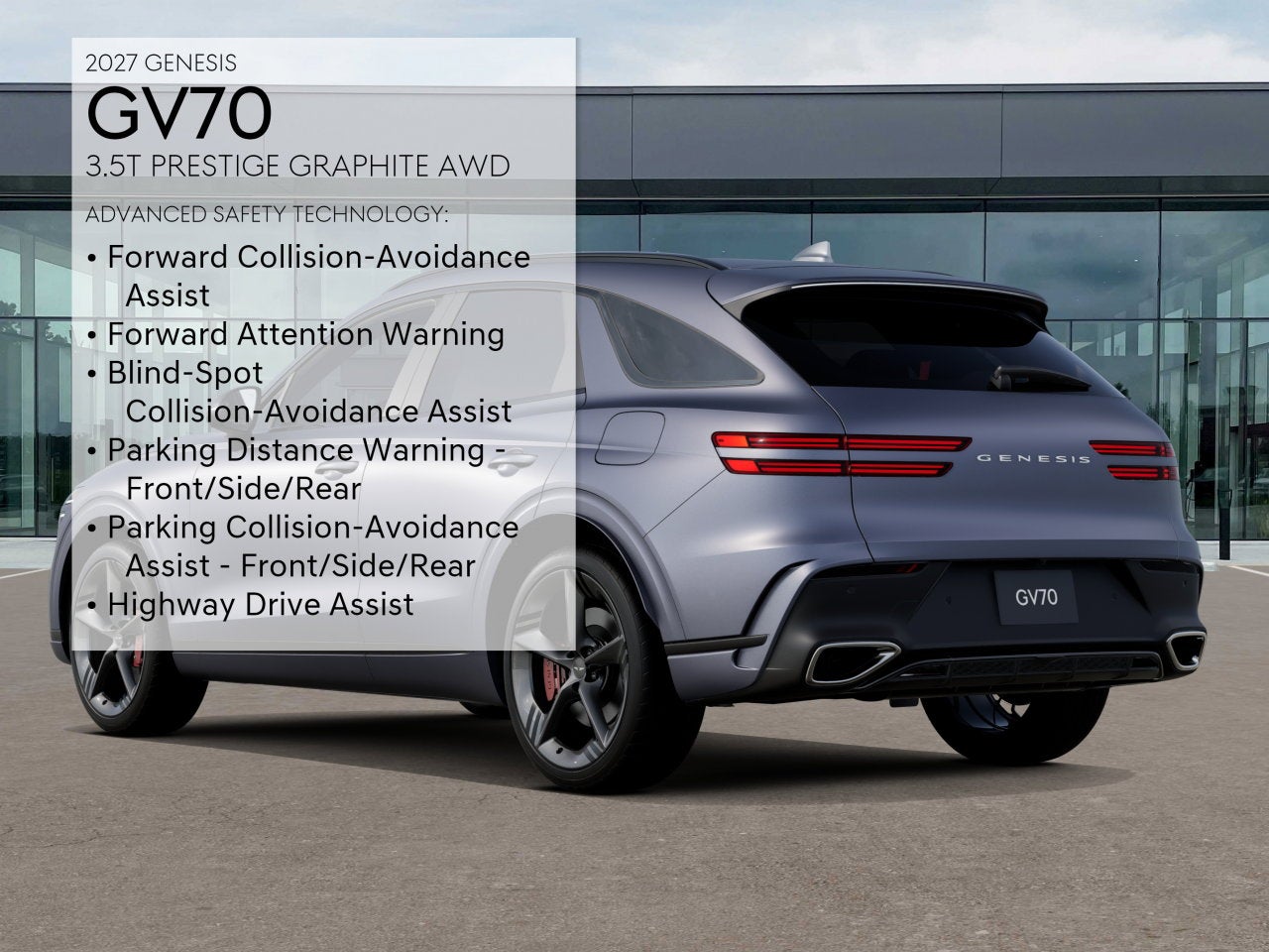 2027 Genesis GV70 3.5T PRESTIGE GRAPHITE