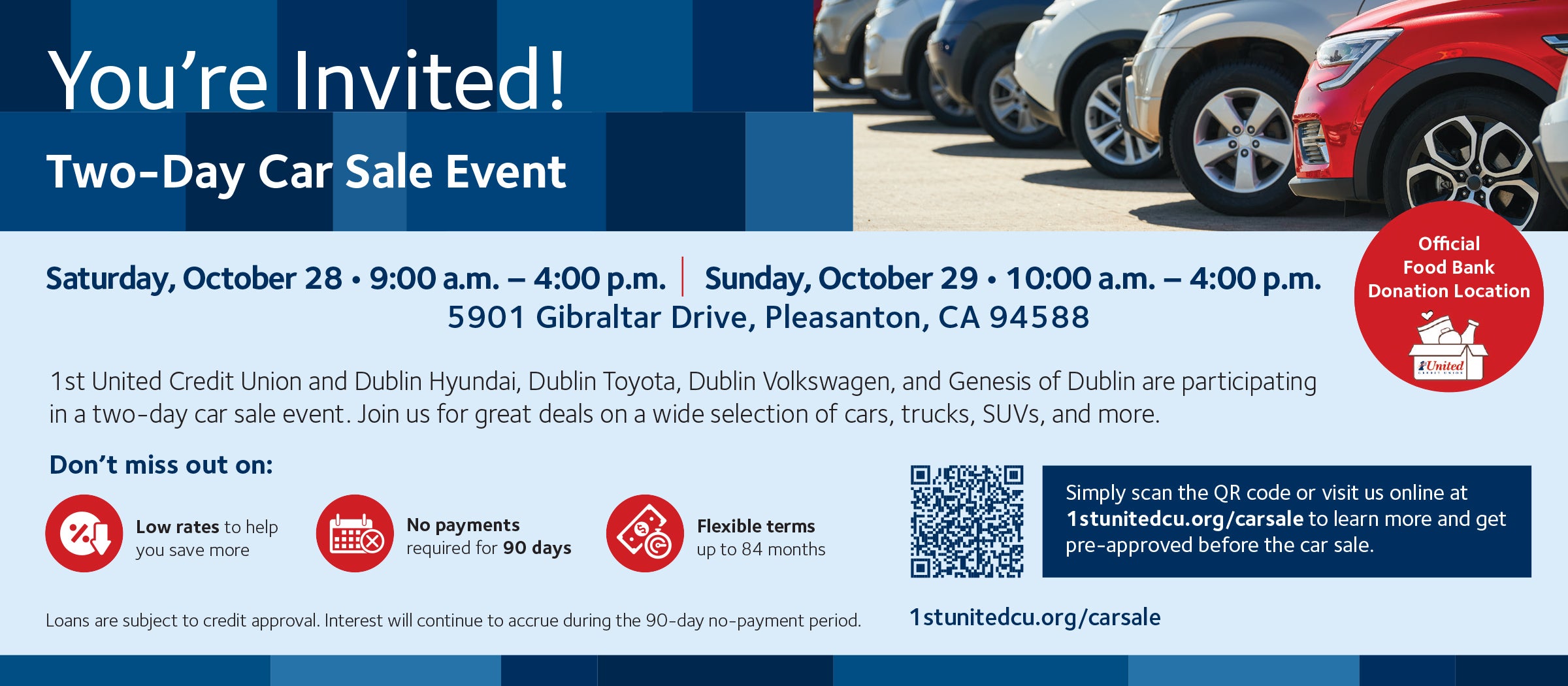 Credit Union Sale in Pleasanton, CA